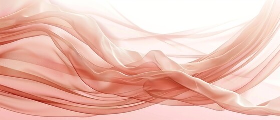 A white and pink abstract background with wavy lines, a light pink background