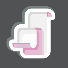 Icon Bill. related to Black Friday symbol. shopping. simple illustration