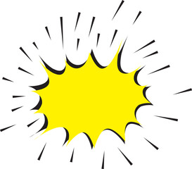 Comic speech bubble design. Comic bubble vector design.