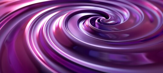 Obraz premium Abstract background with pink spiral in dark purple color. Modern wallpaper design for your project. The concept of the swirl effect on the wall. Dark purple background with 3d effect swirl for design