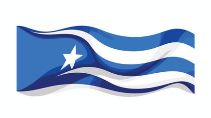 Vector illustration. National flag of Honduras