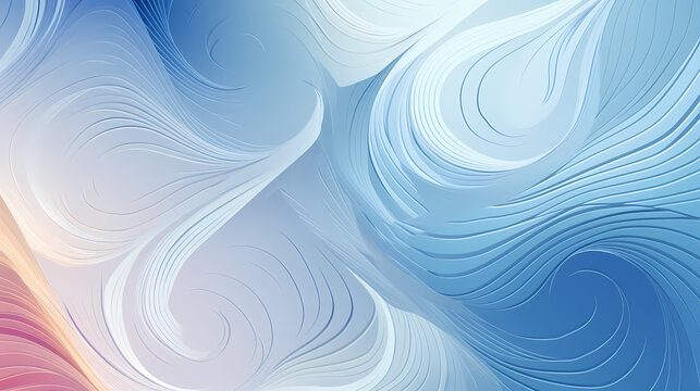 Illustration of swirls pattern in various tones on background © Derby