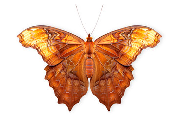 Beautiful Noble Leafwing butterfly isolated on a white background with clipping path