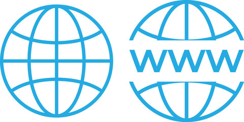 World vector icons. Globe icon illustration