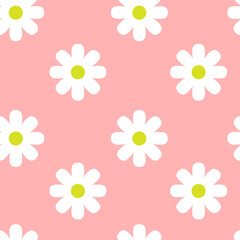 Vector seamless pattern with flowers