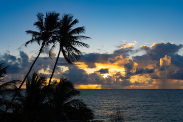 sunset on the beach