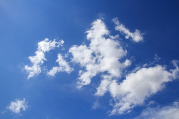 Blue sky and white clouds