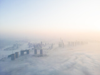 Wuxi's Misty City Scenery