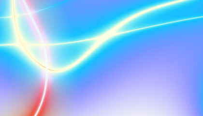 Energy lines with transparent gradient background. Elegant rainbow colours wavy line on Transparent png overlay background