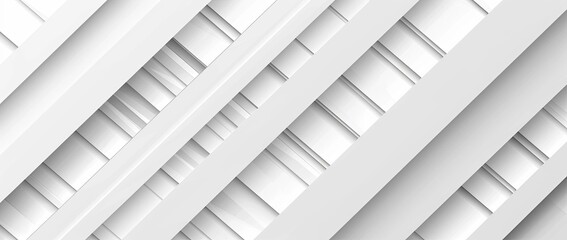 Abstract white background with diagonal lines and shadows