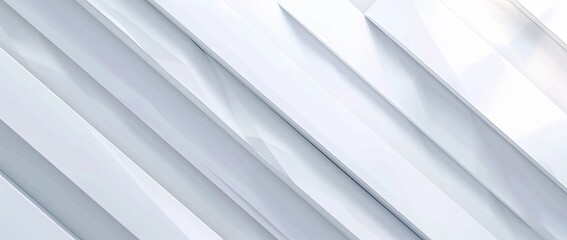 Obraz premium Abstract white background with diagonal lines and shadows