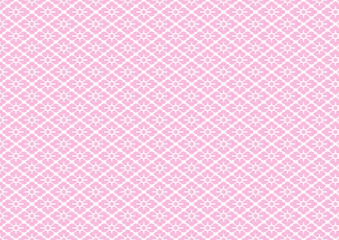 和柄　花菱　伝統　紋様　 桃色　ピンク　背景　素材