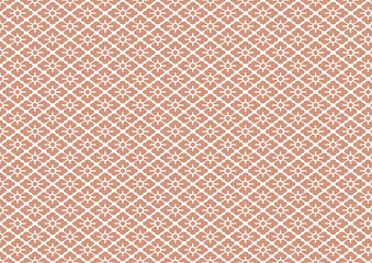 和柄　花菱　伝統　紋様　 薄茶　ライトブラウン　背景　素材