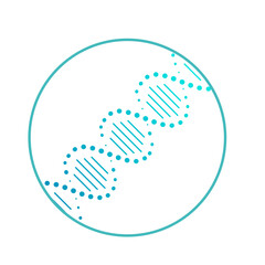Fototapeta premium DNA, the double helix of the DNA molecule. Logo for medicine, biology, chemistry. DNA illustration for presentation, badge, business card or sticker