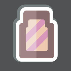 Sticker Car Mat. related to Spare Parts symbol. simple design editable. simple illustration