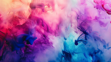 Abstract smoke and cloud patterns creating a vibrant backdrop, symbolizing creativity and imagination in motion