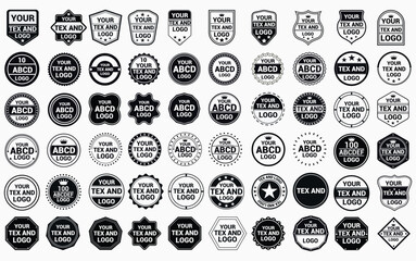 Vintage quality badges. Retro vintage badges and labels vector design