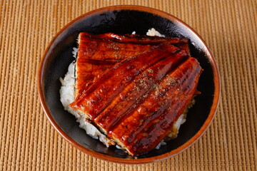 日本料理の鰻丼 - obrazy, fototapety, plakaty