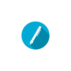 Pen icon isolated on transparent background