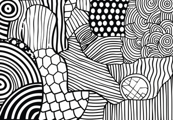 Adult colouring book page