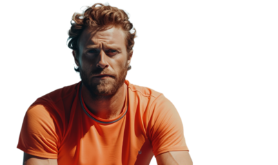 Portrait of a handsome young man dressed in casual clothes. Fit and health man.