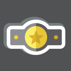 Sticker Award 3. related to Award symbol. simple design editable. simple illustration