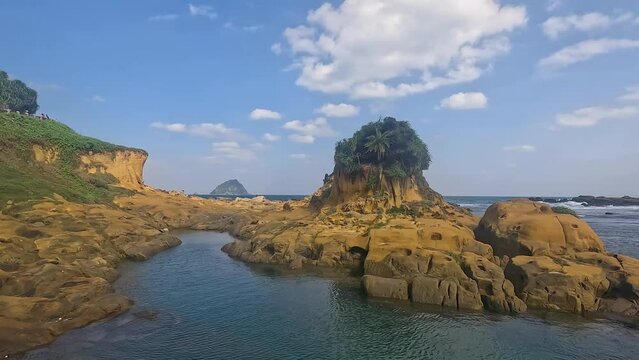 Landscape of Heping Island GeoPark is Signature Known for diving, this coastal park also features eroded rocks  special-shaped animal stones in Keelung Taiwan - Travel 