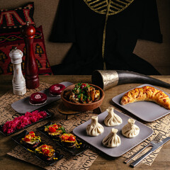 Food from the restaurant for the menu