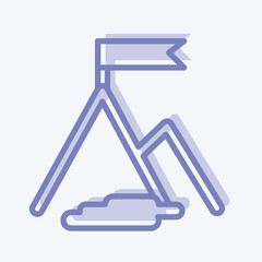 Icon Success. suitable for Startup symbol. two tone style. simple design editable. design template vector. simple illustration