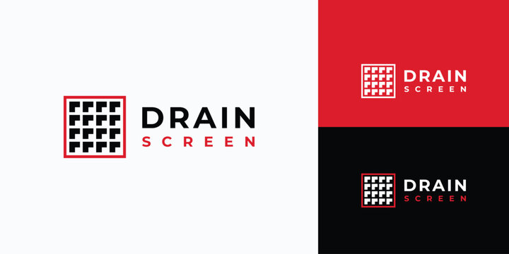 Drainage cap shape vector logo design with modern, simple, clean and abstract style.