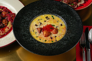 Food from the restaurant for the menu