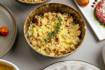 Food from the restaurant for the menu