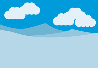 Paisaje de un océano con oleaje por el día. 