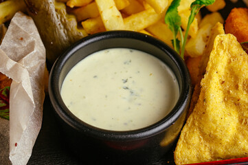Food from the restaurant for the menu