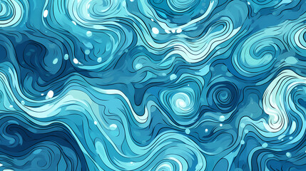 Wavy Repeating Circle Pattern