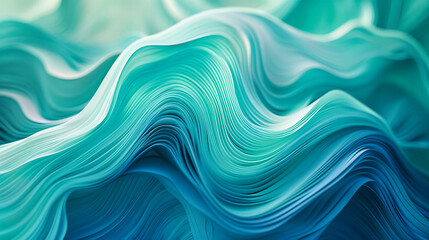Bright Blue Abstract Texture with Waves and Lines, Modern Design Background, Creative Artistic Concept