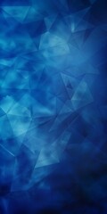 Fototapeta premium Abstract Blue Polygonal Texture Background: Blurry Triangle Design.