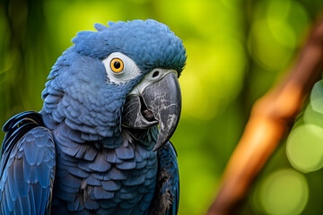 Obraz premium portrait of a Spix Macaw in nature