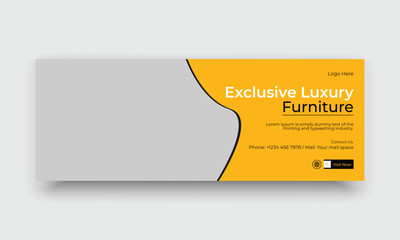 Furniture Sale Modern Facebook Cover Banner