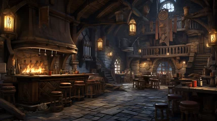 Foto op Canvas Interior fantasy Medieval Dungeons and Dragons Castle © Little