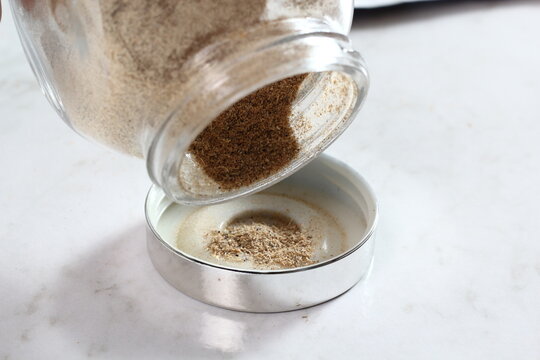 Ground Cardamom in Glass Spice Jar