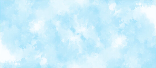 Blue sky with cloud .Beautiful blue sky with white clouds .bright cloud cover in the sun calm clear winter air background .gradient light white background.	