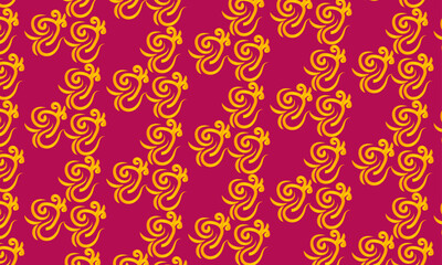 Creative seamless pattern with flowers