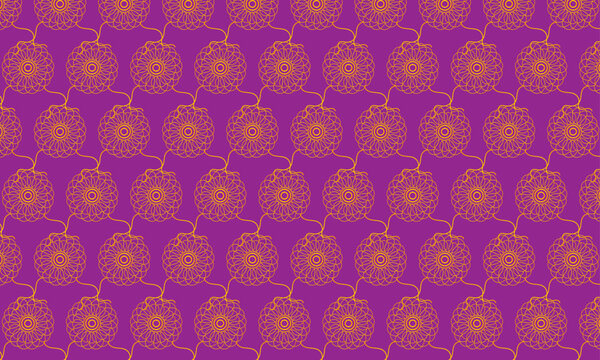 Creative seamless pattern with flowers