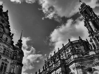 Die Altstadt von Dresden in Sachsen