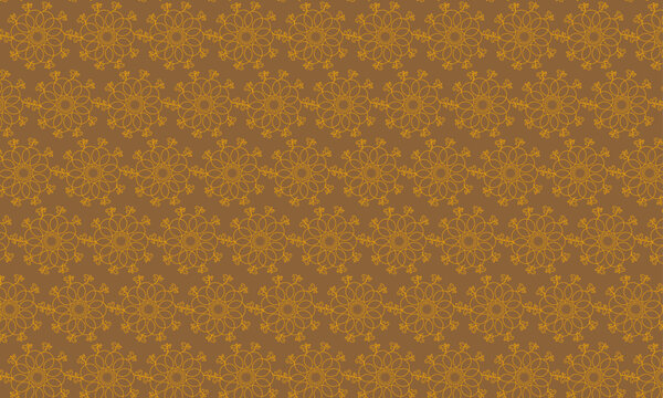 Creative seamless pattern with flowers