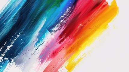 Close up of a colorful painting on a white background. Suitable for art and creativity concepts