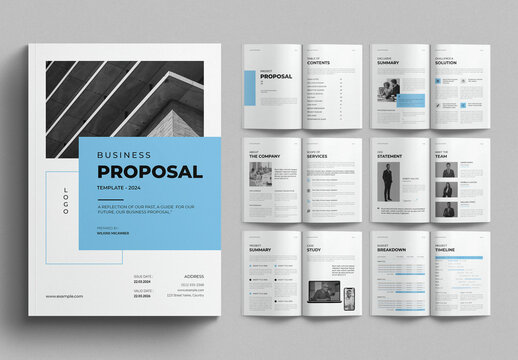 Business Proposal Template Design Layout