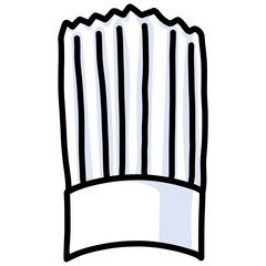 Chef Hat Vector Illustration Doodle Drawing Art Icon
