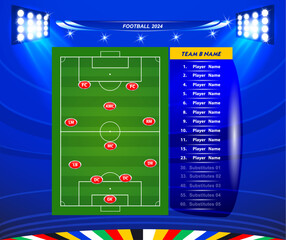 Vector info graphic statistics, score - soccer, football - 765560252